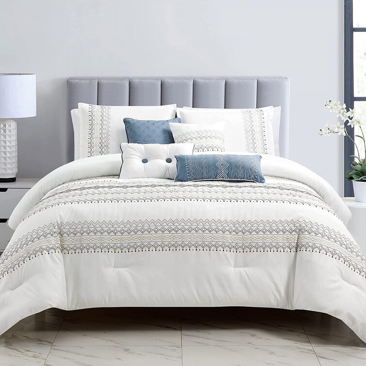 Hart Southwestern Geometric Embroidery Comforter Set